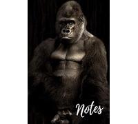 Notebook: Gorilla Journal (Blank Lined Notepad) Silver Back Gorillas Diary For Animal & Monkey Lovers