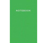 Notebook: Green Graph Paper Notebook 5.5 x 8.5 - 1/4 inch squares - 110 pages - Graph Paper Journal Soft Cover