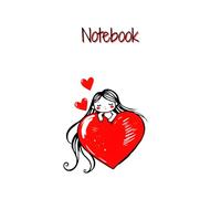 Notebook: Happy Girl Doodles with a Big Heart | Wide Ruled | 6" x 9" | 120 Pages | Ideal for Teens’ Writing, Note-Taking & Thoughtful Gifts