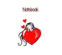 Notebook: Happy Girl Doodles with a Big Heart | Wide Ruled | 6" x 9" | 120 Pages | Ideal for Teens’ Writing, Note-Taking & Thoughtful Gifts