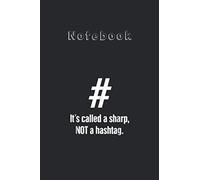 Notebook: Hashtag Funny Piano Player Piano Teacher Medium Size 6'' x 9'' Cello NotebookWhite Paper Blank Journal with Black Cover 116 pages for Men and Women