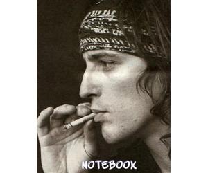Notebook : Izzy Stradlin Guns N' Roses RockBand Lined Notebook Journal 100 Pages for School Supplies , Thankgiving Notebook Gift #361