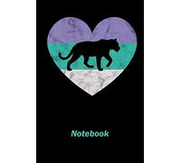 Notebook: Jaguar Notebook Cute Heart Lined Journal Workbook or Diary Retro Vintage Gift For Women or Girls