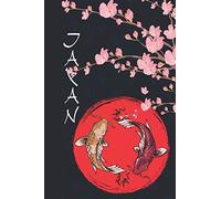 Notebook Japan: 6" x 9" Notebook journal - 120 pages Koi Fish Chinese Koi Carp Fish with bamboo Graphic koi fish animal kawaii Japanophile Lucky Cat -Maneki neko