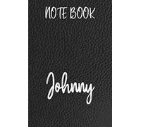 Notebook Johnny: Notebook: custom notebook Cook Black, Lined, Soft Cover, Letter Size (6x 9) Notebook: random writings, journaling, personal thoughts, ... family planning or just cute little notes.