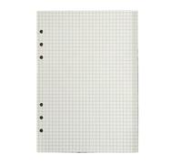 Notebook Journal 45 Sheets A5 A6 A7 Loose Leaf Notebook Refill Spiral Binder Inner Page Line Blank Craft Grid Inside Paper Stationery(A5 Grid)
