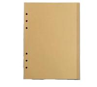 Notebook Journal 45 Sheets A5 A6 A7 Loose Leaf Notebook Refill Spiral Binder Inner Page Line Blank Craft Grid Inside Paper Stationery(A5 Craft Blank)