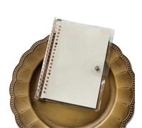 Notebook Journal A5 B5 20Holes Loose-Leaf Notebook Refill 60Sheet Spiral Binder Paper Index Inside Page Dot Grid Blank Stationery(Color14,B5 26Holes)