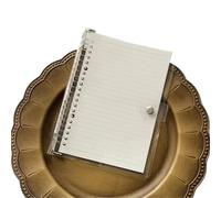 Notebook Journal A5 B5 20Holes Loose-Leaf Notebook Refill 60Sheet Spiral Binder Paper Index Inside Page Dot Grid Blank Stationery(Color17,B5 26Holes)