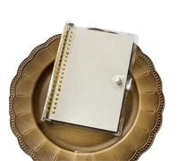 Notebook Journal A5 B5 20Holes Loose-Leaf Notebook Refill 60Sheet Spiral Binder Paper Index Inside Page Dot Grid Blank Stationery(Color16,A5 20Holes)