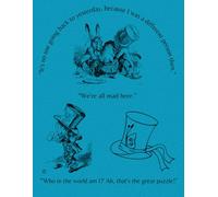 Notebook, Journal, Composition: Super Cute Alice In Wonderland, Mad Hatter, We're All Mad Here Notebook