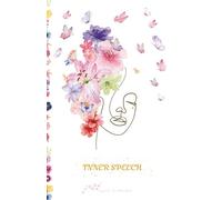 Notebook Journal Inner Speech Theme: Notebook with beautiful coloured water flowers and sensible quote for inner power