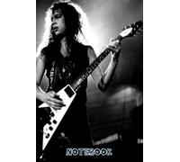 Notebook : Kirk Hammett Rock Band Lines Notebook Tracking Planner With Beautiful Cover For Fans | Thankgiving Notebook #973