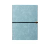 Notebook Leather A5 Brown, Vintage Journal Book, A5 Ring Binder Refillable, Refillable Travelers Notebook, Elegant Leather Diary for Writing & Sketching, Gift for Men Women (Sky Blue)