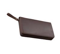 Notebook Leather Cover 7.28x3.54in Field Note Zipper Leather Cover Leather Journal Cover Elastic Pen Slot