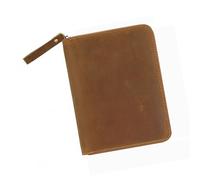 Notebook Leather Covers Zippered Leather Covers for 3.5x5.5Inch Field Notes Handmade Journal with Pen Slot Office Supplies