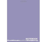 Notebook - Light Purple Notebook Cover Matte | 120 Pages Lined, White Paper Business Journal (8.5 X 11 Inches)