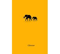 Notebook: Lined notebook two elephants with 100 pages | Mother child | Softcover | Size A5 (6x9) | Yellow | Notebook | Journal | Planner | Pocketbook ... | gift (notebook journal with two elephants)