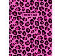 Notebook: Lovely Pink Leopard print Notebook - Cute Lined Leopard Journal - Composition Notebook College ruled 8.5x11 size: Great for school, work, home & daily use.