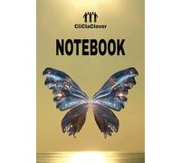 NOTEBOOK - LUCKY GOLDEN BUTTERFLY - TIMELESS: !!!ATTENTION!!! MATCHING DAILY PLANNER, PUZZLE BOOK & SCRAPBOOK AVAILABLE - 151 PAGES