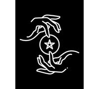 Notebook: Magic Hands Witchy Journal Diary | Gothic Goth Wicca Witch | A4 8.5x11" | 120 Lined Pages