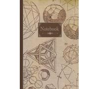 Notebook: Math themed notebook. Vintage aesthetic geometric design cover.