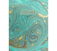 Notebook: Mint Green Gold Marble Design Lined Journal, Cute Elegant Marble Cover Notebook For Girls Women Work School Writing Notes Teens Diary Composition Book Single Subject (8.5 x 11 Large)