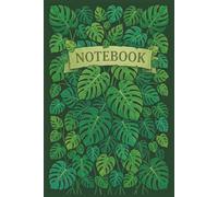 Notebook: Monstera Leaf College Ruled Notebook: 120-Page Aesthetic Green Plant Journal for School, Work & Daily Writing