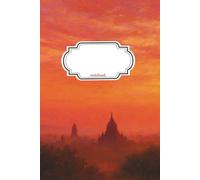 Notebook Myanmar Landscape Hot Air Balloon: 110 Pages, Lined, 6x9in/15.24x22.86cm