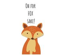 Notebook - oh for fox sake!: funny gift