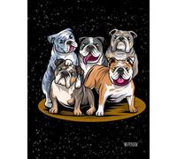 Notebook: Old English Bulldog Cover - School Composition Notebook 100 Pages Wide Ruled Lined Paper