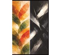Notebook: Organic & Abstract- The Parallels Collection, Artistic Design, 150-Page Cream-Paper plus Important Dates Tracker