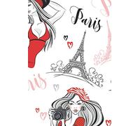 Notebook Paris Patchwork: Ruled & Blank Journal Log Diary Notebook 100 pages size 6x9 inches A5 for writing doodling | PARIS France French Notebook ... teen boy girl school supplies | Volume 1