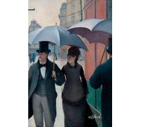 Notebook: Paris Street Rainy Day Notebook with blank lined pages