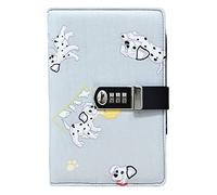Notebook, Password Book with Lock Diary Installed Notepad Books School A5 Planner Organizer Office(F)