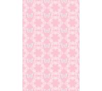 Notebook: Pastel Pink and Blue Bee, Flower and Butterfly Print