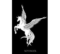 Notebook: Pegasus Greek Mythology Ancient Greek Winged Flying Horse Gift Blank Lined Notebook Journal Diary