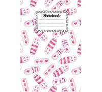 Notebook : pharmacy technician beautiful cute pink pills with hearts and stripes on white background: Pharmacy technician Notebook for write down ... much more ( size 6x9 inches college ruled )