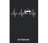Notebook: Piano Player Pianist Musician Classical Music Funny Cute Heartbeat | Diary, Notebook and Journal | Size 6" x 9" | 120 Lined Pages | Softcover | Blank Wide Ruled Paper