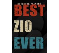 Notebook Planner Mens Best Zio Ever Graphic Italian Gift from Niece or Nephew art: 6x9 in ,Money,Budget,Do It All,Passion,Small Business,High Performance