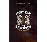 Notebook Planner Muay Thai Thai Boxing Gift Martial Arts: Happy, Budget, 6x9 inch, Organizer, 114 Pages, Diary, To-Do List, Appointment
