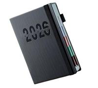 Notebook Planner Organiser, Academic Datebook Journal, Weekly Monthly Layout, Compact Portable Design for Men, Women, College, Work, School, Home Use, 5.71 x 8.46 x 10.24 Inches