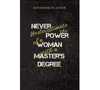Notebook Planner Woman Masters Degree Graduation: Daily Journal, Personal, Planning, 114 Pages, Bill, Book, 6x9 inch, Money