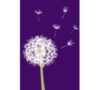Notebook: Purple Dandelion Notebook