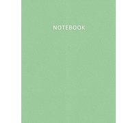 Notebook: Quaderno per appunti con 100 pagine bianche e numerate - Elegante e Moderno color Verde Pastello - Misura A4 - Diario, Doddles, Schizzi, Disegni, Note, Memorie