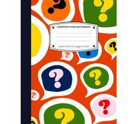 Notebook: Question Mark Wide Ruled Notebook - Beautiful Composition Notebook For Note Taking - 8.5 x 11 Large 110 Pages Lined Notebook: great for work, school, home and daily use.