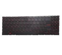 Notebook Red Backlit Keyboard For MSI Prestige 16 A12U A12UD Prestige 16 A13U A13UCX Bulgaria BG Black Without Frame New(Red Word)