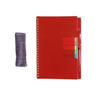 Notebook - Reusable Smart Notebook | Eco-Friendly Digitally Connected Notebook, Thick Wipeable Bobbin Notes, Smart Waterproof Notepads, Carne