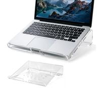 Notebook Riser - Transparent Laptop Stand, Ergonomic Elevation Support,