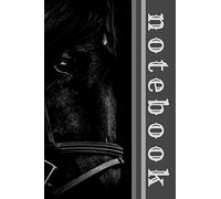 NOTEBOOK: RULED JOURNAL OF BEAUTIFUL BLACK HORSE
